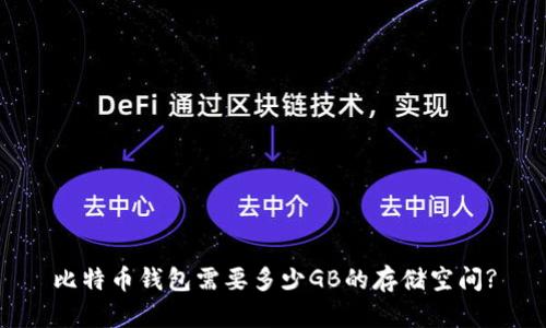 比特币钱包需要多少GB的存储空间?