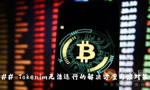 ### Tokenim无法运行的解决方案与应对策略